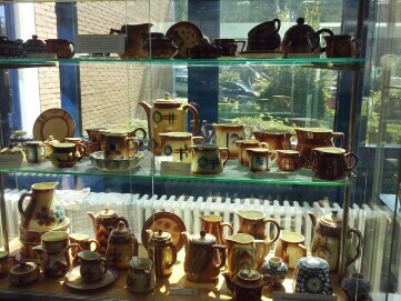 In der Bunzlauer Heimatstube durfte natürlich die berühmte Keramik nicht fehlen.